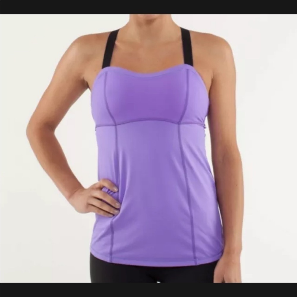Lululemon Run Catch Me Tank built in bra Womens size 4